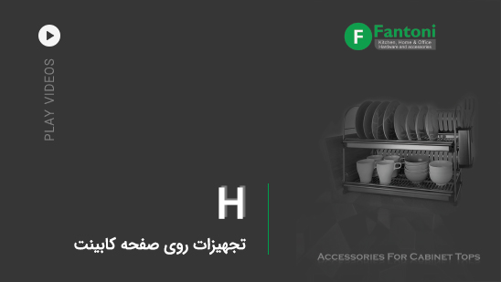H: تجهیزات روی صفحه کابینت