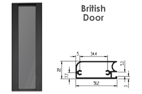 پروفیل درب مدل بریتیش