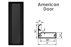 پروفیل درب مدل آمریکن